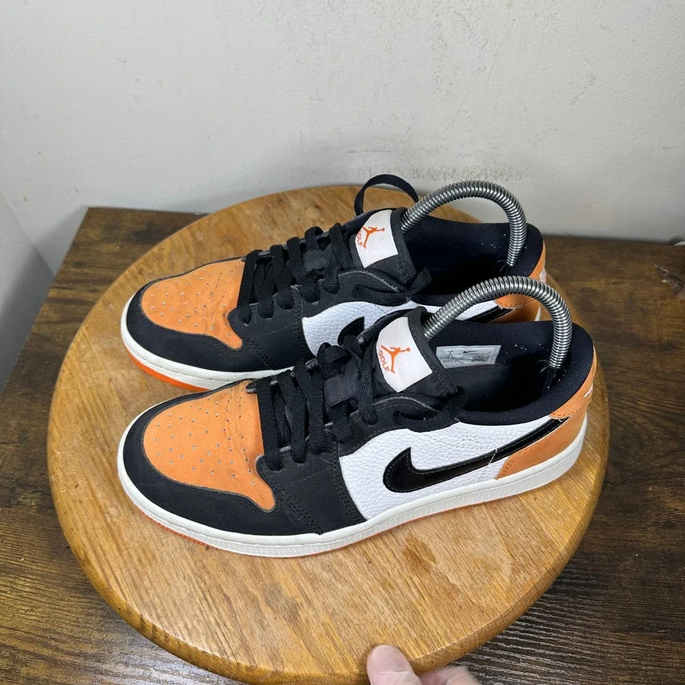 Jordan 1 Low Golf Shattered Backboard Starfish Black DD9315-800 Mens Size 7